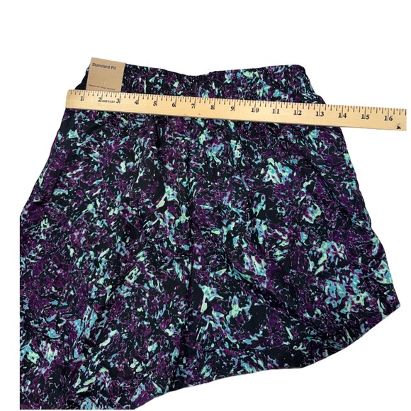 Nike Kids Dri-Fit Athletic Shorts Purple Black Teal Abstract Print Size XL - Picture 8 of 9